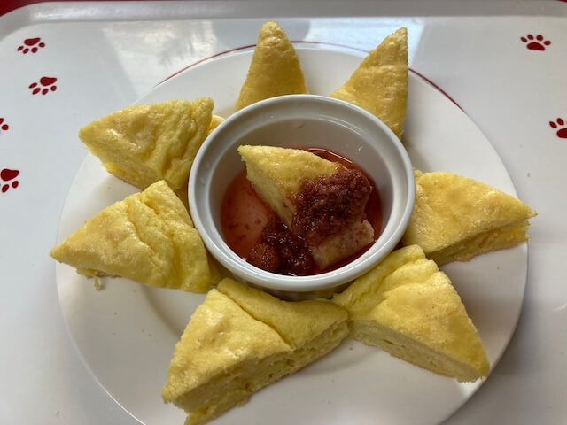 グルテンフリーの卵ケーキが美味しい