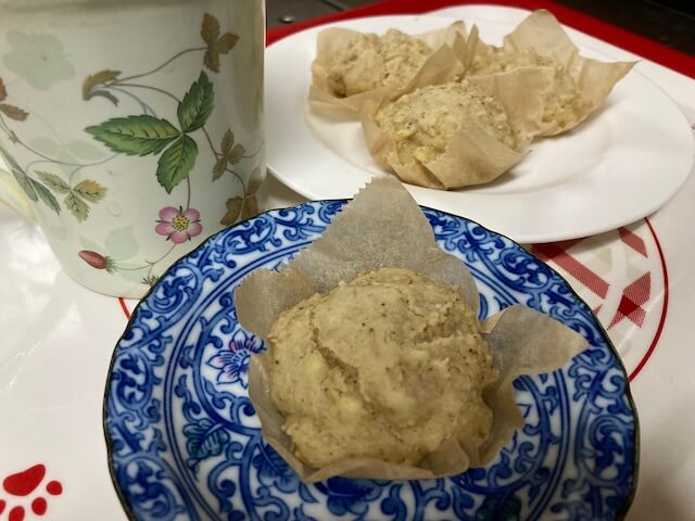 ごまバナナマフィンが美味しい