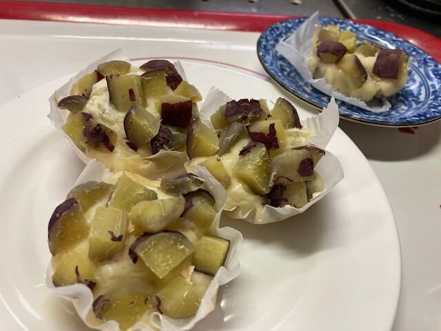 鬼まんじゅうみたいな薩摩芋ケーキ