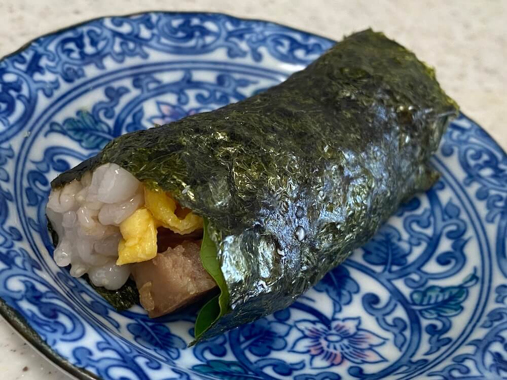 ポーク卵の手作り恵方巻き