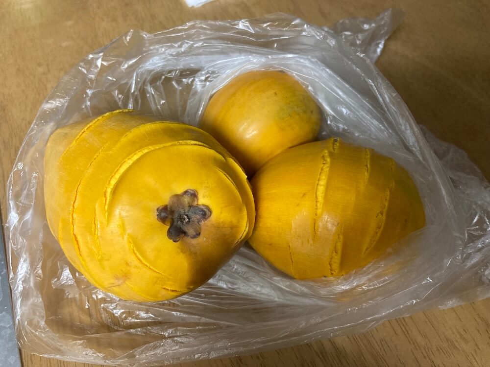 ビニール袋で林檎やアボカドと追熟したカニステル