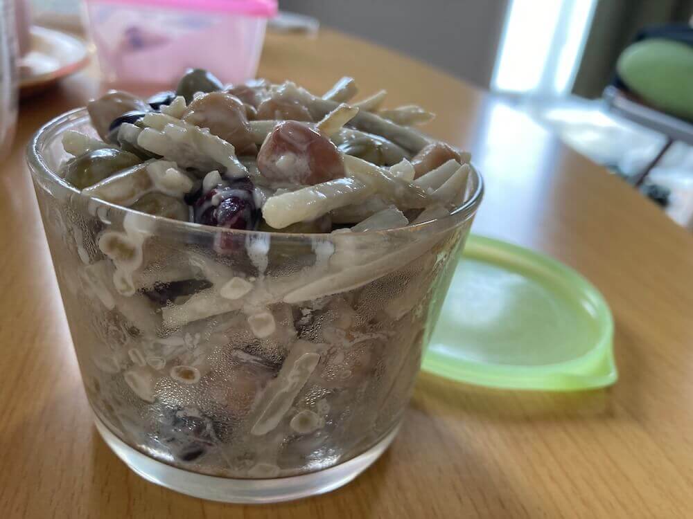 美味しいミックスビーンズ入りゴボウサラダ