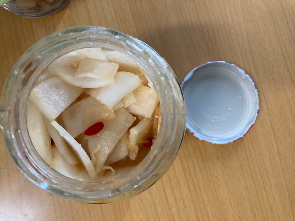 美味しい大根の甘味噌漬け
